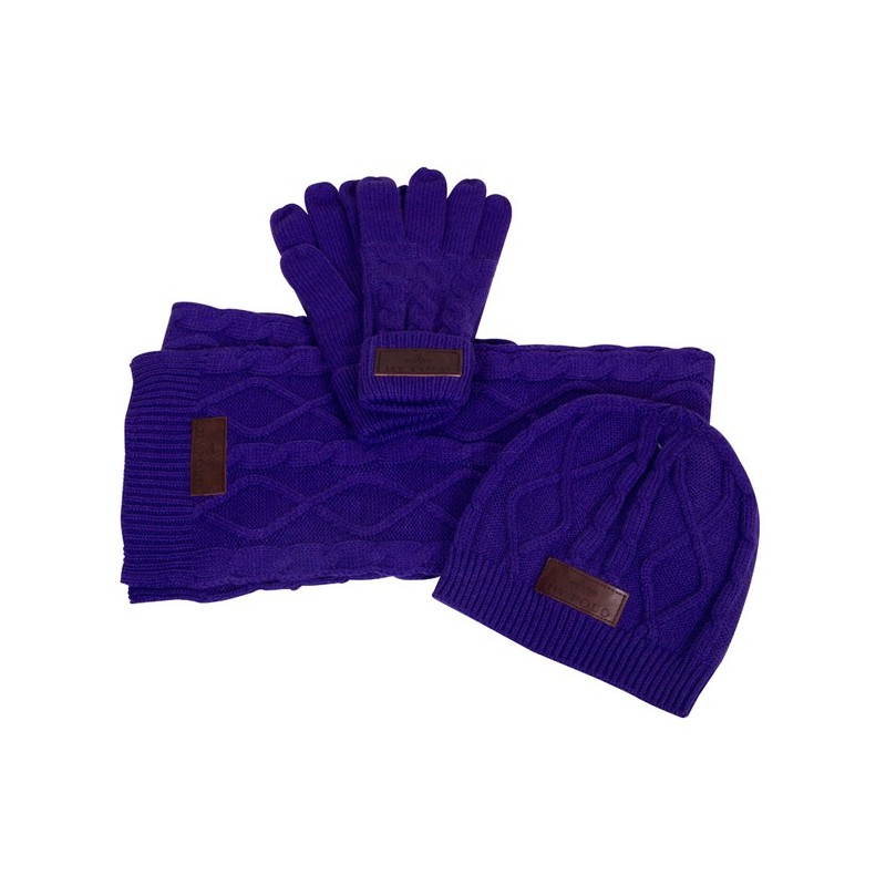 Čiapka, šál a rukavice pletené HV Polo